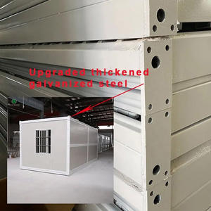 Casa de contenedores de acero plegable portátil Casas pequeñas modulares prefabricadas hechas de panel sándwich para aplicaciones de centros comerciales y hoteles - Product Image 6