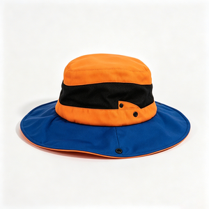 Sombrero de Pescador para Mujer con Bloques de Color, Ala Ancha, UPF50+, Transpirable, de Malla, para Pesca, Viajes, Playa - Product Image 2