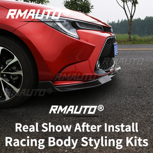 RMAUTO 3Pcs <b>Car</b> Front Bumper Splitter Lip Chin Bumper <b>Diffuser</b> Guard Spoiler for Toyota Corolla LEVIN 2019-2021 Body Styling Kit - Product Image 5