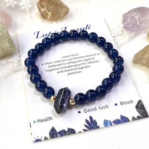 Bracelet en pierre naturelle avec perles de verre colorées – Sagesse et vision claire – Article très demandé à forte marge de profit – Service de regroupement de produits - Product Image 5