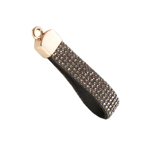 Wholesale Handcrafted Luxury-Style Rhinestone Keychains-Eco-Friendly Rectangle Shape UV Printing-Creative Car Key Chains <b>Gifts</b> - Product Image 4