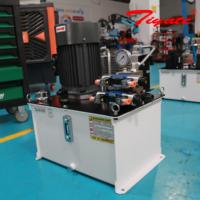 Kleine integrierte Hydraulikstation mit Magnetventilen, Luftkühler und Manometer für Automatisierungsanwendungen