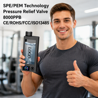 Bouteille d'eau hydrogénée 350 ml Source Factory 8000PPB Technologie SPE PEM Bouchon avec soupape de sécurité Ioniseur H2 Vente en gros OEM ODM CE