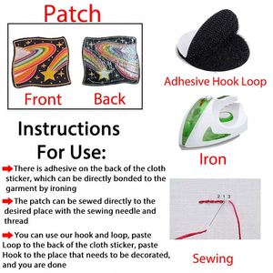 Patchs brodés thermocollants pour vêtements, patchs personnalisés pour jeans, vente en gros pour le camping en plein air, prix d'usine - Product Image 6