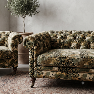 Tela de tapicería estampada de lujo por metros para sofás, muebles, cojines y decoración de interiores de primera calidad, terciopelo holandés - Product Image 1