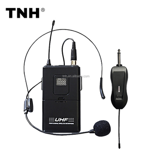 TNH-Micrófono de solapa inalámbrico, auricular universal de enseñanza UHF, micrófono de pecho dinámico, riñonera - Product Image 1