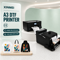 Imprimante DTF A3 avec secoueur de poudre, imprimante DTF 30 cm avec secoueur de poudre, machine d'impression par transfert thermique pour t-shirts, sweats à capuche, sacs fourre-tout