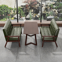 Meubles de loisirs commerciaux rétro Bar café Table chaise combinaison pour lait thé boutique Restaurant stand canapé