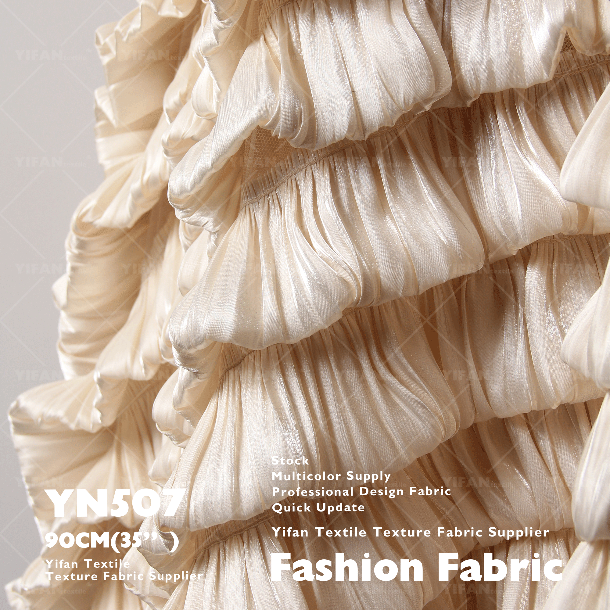 High-end Fashion Glass Glossy Bubble Texture Embroidered Fabric for Background Tutu Ballet Wedding Dress Skirt Evening Dress