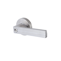 Manijas de Puerta de Acero Inoxidable Estilo Americano para Dormitorio, Manija de Puerta de Lujo con Cerradura y Llave