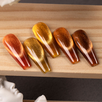 HONEY GIRL LED Fuente Variedad Pegamento Nail Art Barniz brillante Diseño 15ml ÁMBAR Ojo de gato Arco Iris Magnético UV Gel Esmalte de uñas