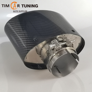 ปลายท่อไอเสียคาร์บอนไฟเบอร์ทรงรีแบบยูนิเวอร์แซล, ฝาครอบท่อไอเสียทรงรีขนาดใหญ่แบบเฉียง ซ้ายและขวา - Product Image 3