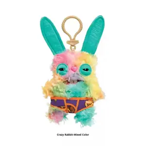 Véritable pendentif de monstre mignon à grandes dents Funky Tooth Treasure Ugly Cute Monster Plush Keychain Funky Toy for Kids - Product Image 6
