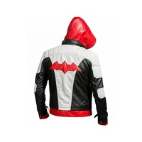 Vestes OEM 2026 pour hommes, en cuir de moto à capuche rouge, mode, vente en gros, veste personnalisée à la mode, vente chaude, hiver
