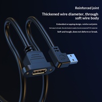Cable de Extensión USB 2.0 de Cobre, Macho a Hembra, con Fijación por Tuerca, para Conexión de Ratón y Teclado, Transmisión de Datos de Oficina