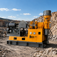 Foreuse rotative pour puits d'eau XY-3 FEIYANG, moteur diesel, profondeur de forage max. 600m, pompe de 325 mm de diamètre, boîte de vitesses sur roues, gamme de vitesse de broche large, garantie 1 an
