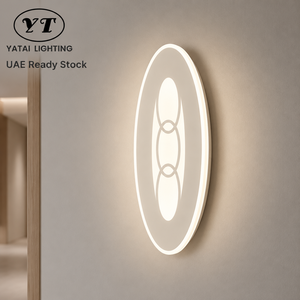 Lámpara de pared LED acrílica decorativa moderna de 25W con CCT seleccionable para interiores, hogar, hotel, sala de estar, pasillo - Product Image 1