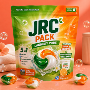 Sachet d'emballage personnalisé imprimé, recyclable et jetable pour capsules de lessive, tampons et papier toilette - Product Image 2