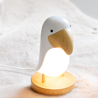 USB charge Toucan veilleuse lampe de Table créative Portable Animal lampe de bureau sans fil caractéristique pour chambre d'enfants décor à la maison