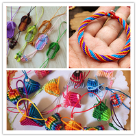 Korea 0.8Mm Nylon Zijden Koord Chinese Knoop Macrame Koord Voor Sieraden Maken Elegante En Duurzame Bevindingen & Componenten