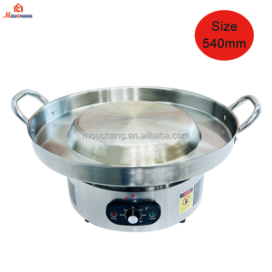 Comal de Acero Inoxidable de 54 cm, Cazo, Plancha, Olla para Cocinar, Parrilla Eléctrica Cóncava para Saltear, Sartén para <span class=keywords><strong>Tacos</strong></span> - Product Image 1