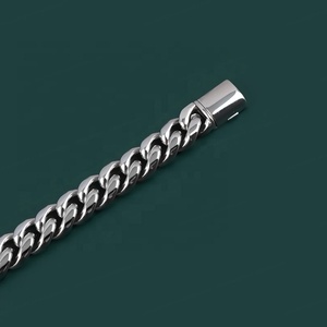 Pulsera de Cadena Cubana Moderna para Hombre, Pulsera de Acero Inoxidable para Hombre y Mujer, Joyería, Cadena de Acero Inoxidable, Fabricación de Joyas - Product Image 4