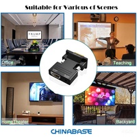 Câble convertisseur de sortie Audio HDMI vers VGA connecteur adaptateur de décodeur d'ordinateur pour ordinateur portable moniteur projecteur HDTV