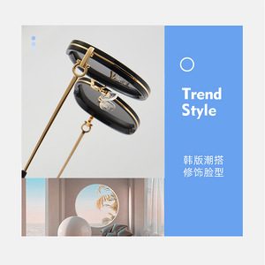 Lunettes de soleil en métal Tr90, monture noire, verres en nylon, protection UV400, style unisexe, pare-soleil, transmission de classe 2 - Product Image 4