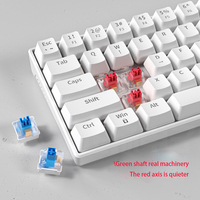 Accessoires informatiques Clavier mécanique filaire USB rétroéclairé RVB pour PC, idéal pour les joueurs et les jeux sur tablette