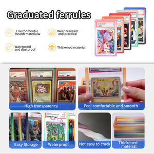 Étui de protection antichoc en TPU à paillettes dégradées pour cartes gradées 35PT, en caoutchouc souple anti-rayures, ajustement parfait pour cartes à collectionner - Product Image 2