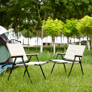 Chaises de <span class=keywords><strong>camping</strong></span> pliantes portables, chaise de plage ultralégère avec poignée pour pique-nique, pelouse, loisirs, parc, voyage, randonnée, pêche - Product Image 3