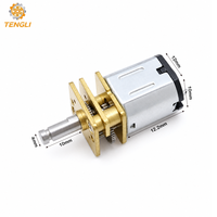 Fabrikneuer Bürsten-Gleichstrom-Metallgetriebemotor 12mm mit hohem Drehmoment und geringem Geräuschpegel für Spielzeugautos & Ventilatoren
