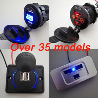 Port de chargeur USB 12V 24V avec interrupteur pour voiture, bateau, bus marin, camion, camping-car