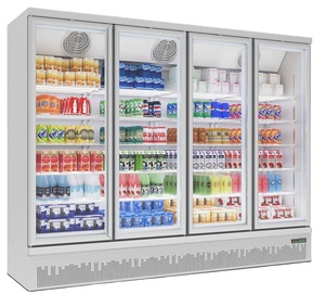 Réfrigérateur vertical de haute qualité pour épicerie, avec 4 portes vitrées, pour la présentation de gelato et de crème glacée, et congélateur - Product Image 6
