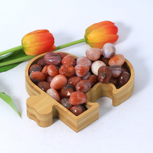 Pierre dégringolée naturelle DIY Cristal Agate rouge <span class=keywords><strong>du</strong></span> <span class=keywords><strong>Sud</strong></span> Pierre de guérison Pierre dégringolée en cristal pour décoration Fengshui - Product Image 2