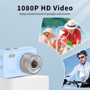 Mini caméra numérique ZJZN 1080P HD portable pour enfants, idéale pour les voyages, cadeau pour étudiants, avec sangle. - Product Image 3