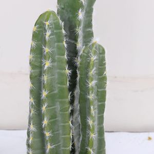 Cactus artificiel colonne Dream Castle 30cm-100cm, plante en pot simulée à trois têtes, décoration intérieure - Product Image 1