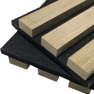 Panneaux muraux en bois acoustique écologiques modernes de haute qualité en Chine avec réduction du bruit de 80% NRC pour la maison et le bureau - Product Image 5