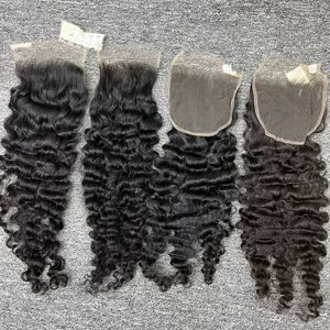 Top vente 100% cheveux vierges cheveux bruts fermeture de haute qualité trame frontale vague naturelle couleur claire un donneur - Product Image 2