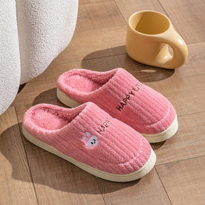 Pantuflas de Conejito de Peluche con Plataforma, Diseño Nuevo, Antideslizantes, para Mujer, Pantuflas de Casa, Pantuflas de Osito de Peluche - Product Image 3