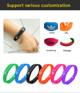 Mini nfc215 kiểm soát truy cập thẻ có thể điều chỉnh <span class=keywords><strong>Silicone</strong></span> dây đeo cổ tay 13.56MHz <span class=keywords><strong>RF</strong></span> Mini Tag cho khách sạn kinh doanh thành viên RFID - Product Image 6