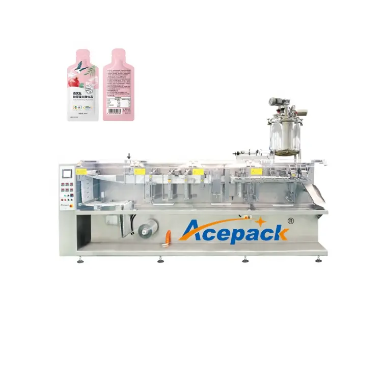 Machine à emballer horizontale fiable de Doypack pour le remplissage de poudre d'engrenage de PLC de noyau de boisson pour l'emballage de sac de forme spéciale