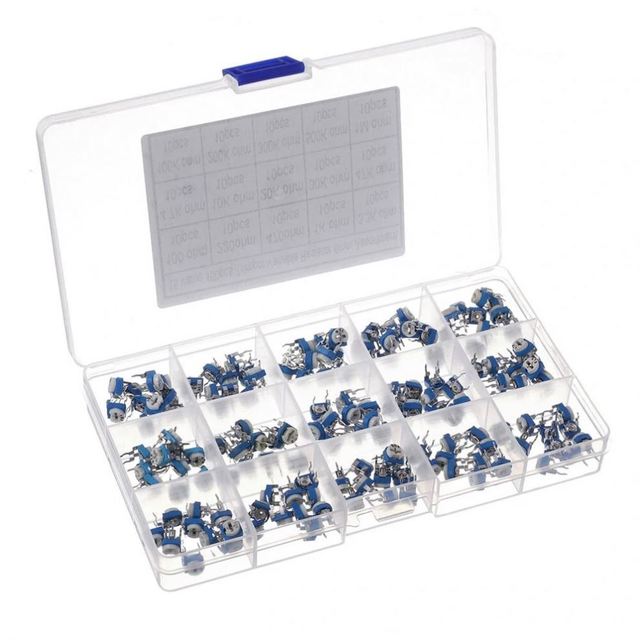 Good PENPOS 10 Each Trimming Potentiometer RM065 Adjustment 100Ohm-1M RM065 Variable Resistors Assorted Kit