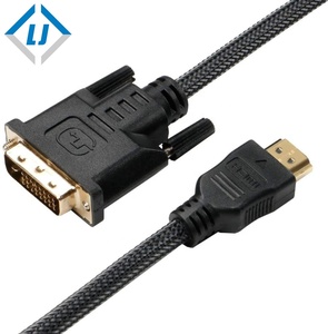 Đầy đủ 2560P 3D DVI kép liên kết với cáp HDMI với nylon Net mạ vàng kết nối - Product Image 1