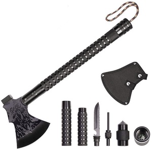 Kit de survie Bochen Tatoo, hachette pliable portable multifonctionnelle pour le camping, la randonnée, la chasse, la tactique, la bataille - Product Image 3