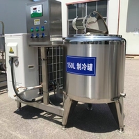 Cuve de mélange réfrigérée en acier inoxydable 304 avec agitateur pour la conservation et le refroidissement des liquides (œufs) dans la transformation alimentaire