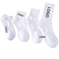 Chaussettes personnalisées, design de logo, chaussettes de sport en coton de bambou, votre propre marque, chaussettes noires pour homme, chaussettes de sport élite, calcetines
