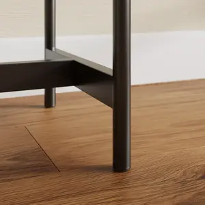 Table <span class=keywords><strong>console</strong></span> industrielle simple avec façades de tiroirs en <span class=keywords><strong>rotin</strong></span> naturel pour <span class=keywords><strong>entrée</strong></span>, salon, hôtel, table d'<span class=keywords><strong>entrée</strong></span> - Product Image 5