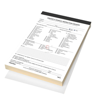 Rapport d'inspection du véhicule du conducteur Format du livre 2 plis formulaires autocopiants 5.5 \ "X 8.5 \" 35 ensembles pour l'inspection avant et après le voyage