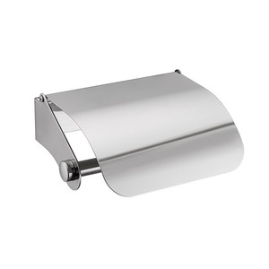 Portarotolo di <span class=keywords><strong>Carta</strong></span> <span class=keywords><strong>Igienica</strong></span> in Acciaio Inox dal Design Semplice, Montaggio a Parete con Mensola - Product Image 1